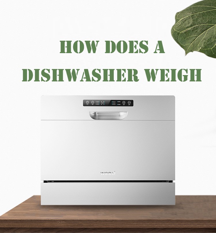 how does a dishwasher weigh